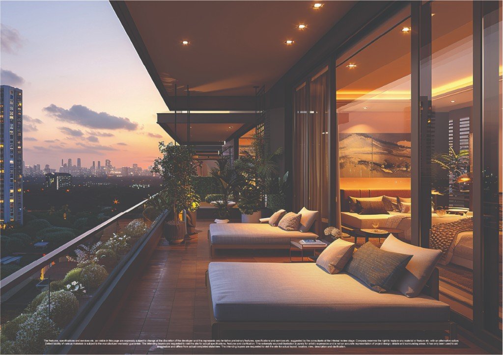 Master bedroom suites with 8 feet wide deck